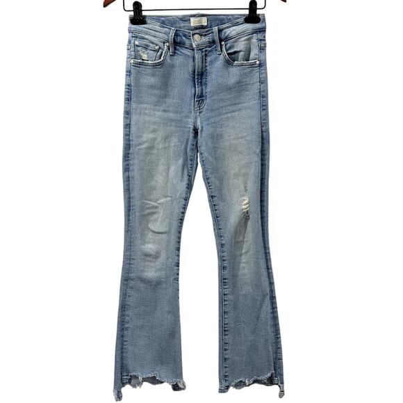 Mother Size 25 Jeans The Insider Crop Step Chew Hem Mid Rise Outerspace Wash - Picture 2 of 16